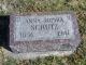 Anna Sofia Schutz fd Sundströms (1856-1941) gravsten på kyrkogården i Salina, Iowa