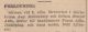 August Hallenberg och Margit Adins förlovningsannons i Svenska Dagbladet 9 juli 1928