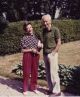 Bertil och Inga Melin, fotot är taget 1992 i deras trädgård i Saltsjöbaden