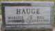 Bill Dean Hauges gravsten på Rose Hill Cemetery i Manson, Calhoun, Iowa, USA
