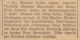 Bröllopsnotis i tidningen efter Anna Brita Jonsson och Torkild Olafsson Baumbach's vigsel, ur Dagens Nyheter 2 Maj 1947