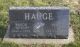 Bruce och May (fd Gerrard) Hauges gravsten på Rose Hill Cemetery i Manson, Calhoun, Iowa, USA