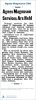 Dödsannons i tidningen efter Agnes Magnuson's död 1965, The Oakland Independent and Republican, 23 Dec 1965, Oakland Nebraska