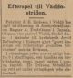 Efterspel till Väddöstriden, ur Aftonbladet 9 Dec 1930
