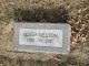Gerda Nelson's (1892-1971) gravsten på Elim Lutheran Church's kyrkogård i Logan, Nebraska