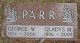Gladys Parr's (1926-2003) gravsten på Cook cemetery i Cook, Saint Louis County, Minnesota