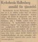 Kyrkoherde åtalas för tjänstefel, ur Dagens Nyheter 5 Jan 1934