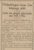 Notis i tidningen efter att Arvid Hallenberg prästvigts i April 1916, ur Östgötaposten 30 Jun 1916