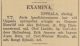 Notis i tidningen efter att Carl-Anders Hallenberg avlagt Jurist kandidatexamen, ur Dagens Nyheter 3 Nov 1941