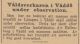 Våldsverkaren i Väddö under observation, ur Dagens Nyheter 20 Aug 1931